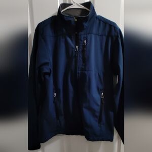 Navy Blue Performance Jacket with Sleek Finish